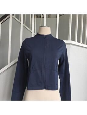 Gymshark Everyday Seamless Zip Tracktop Women’s Size XL Blue New